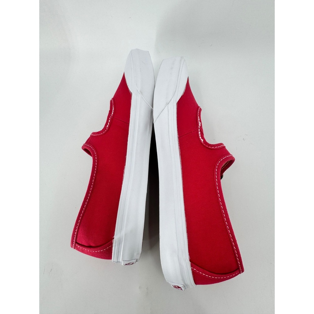 Vans Mary Jane Shoes Women 8.5 Red Canvas Buckle Strap Sneakers - Picture 16 of 16